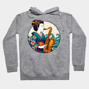 Geisha saxophone player Hoodie